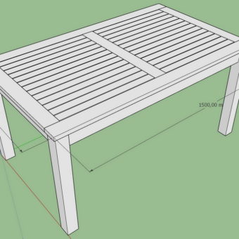 Gartentisch selber bauen